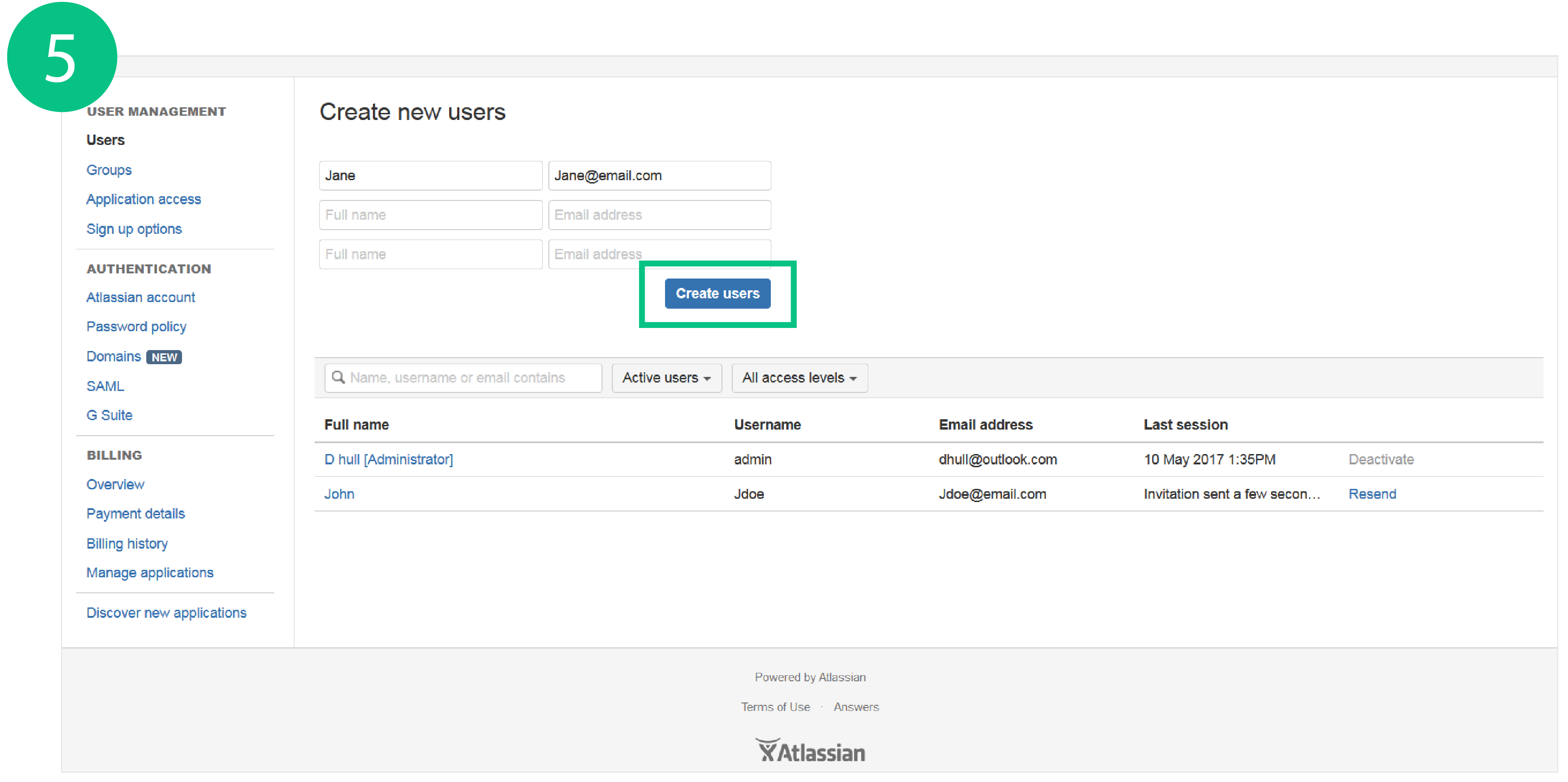 Add users Add users