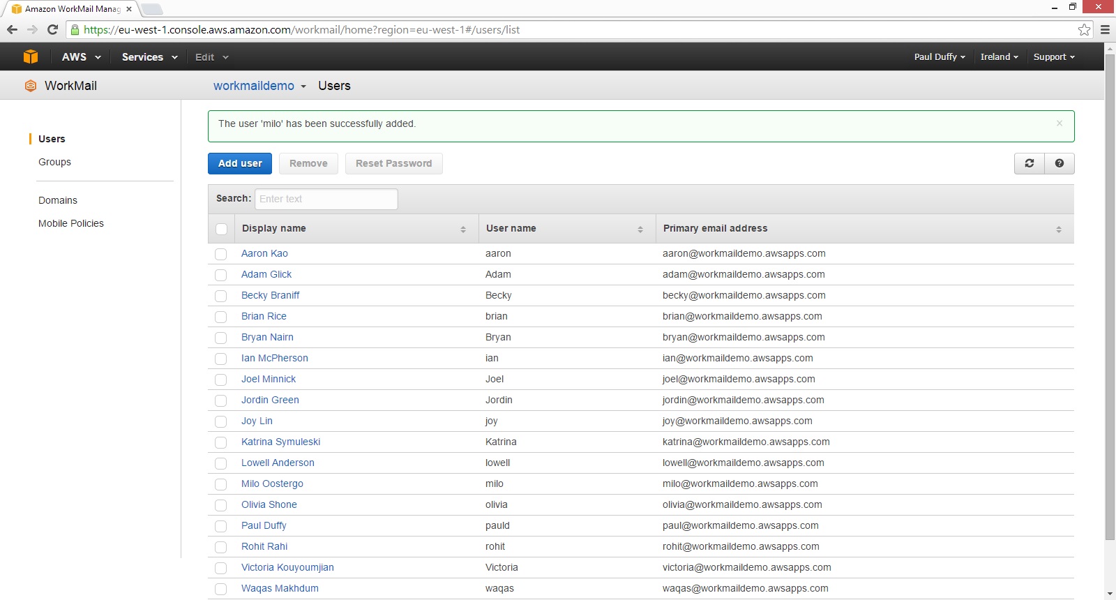 Amazon WorkMail（セキュリティに優れたマネージド型の企業向け E メールおよびカレンダーサービス） アマゾン ウェブ
