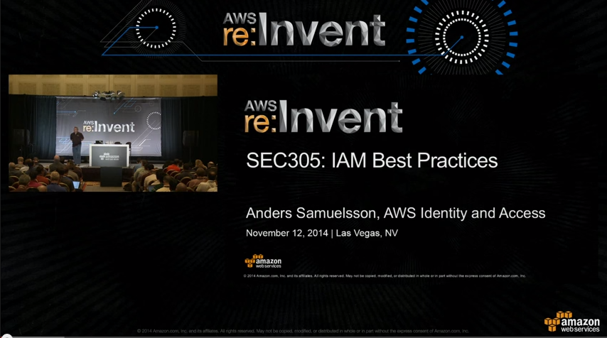 IAM Best Practices 2014 reinvent IAM Best Practices 2014 reinvent