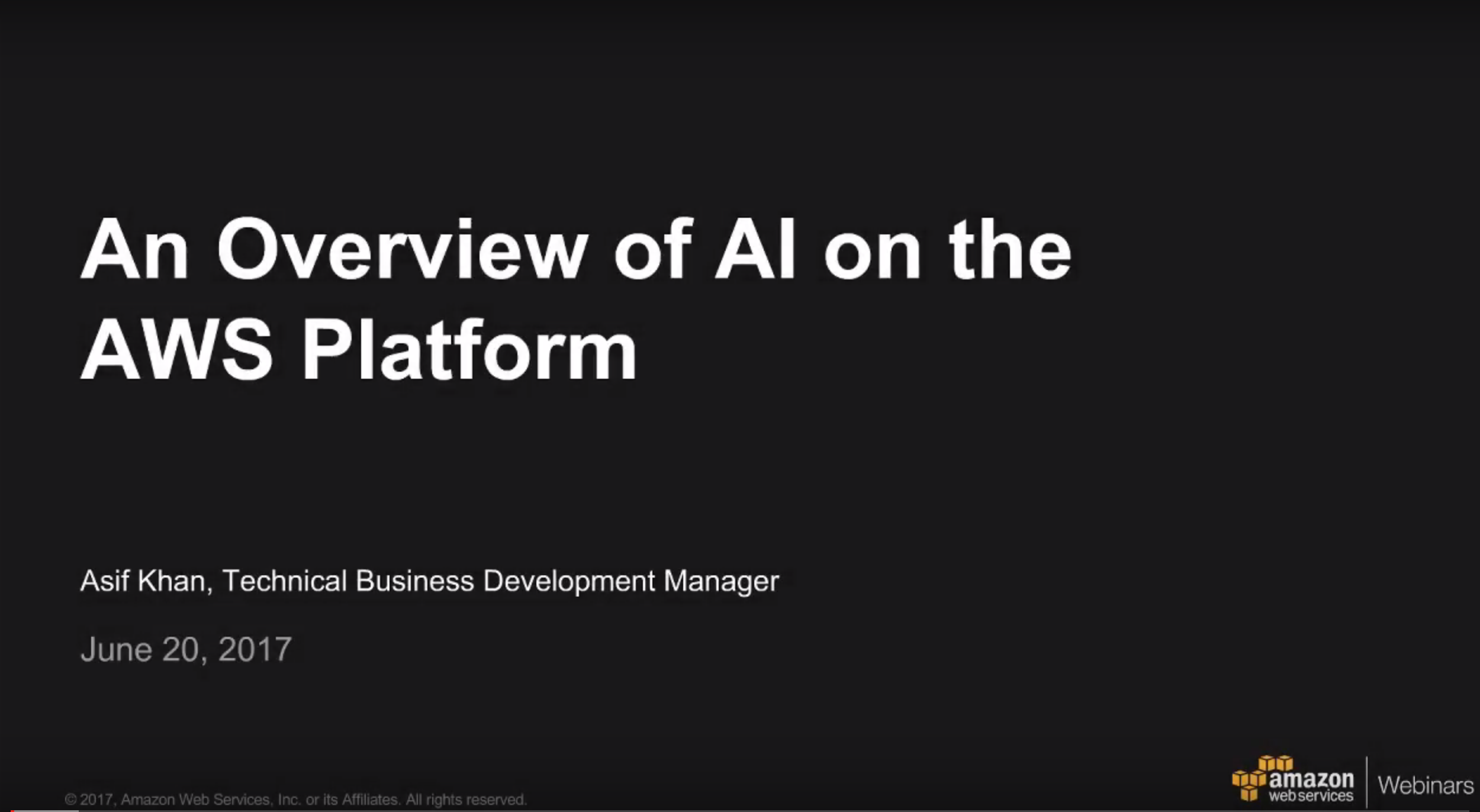 Overview of AI on AWS