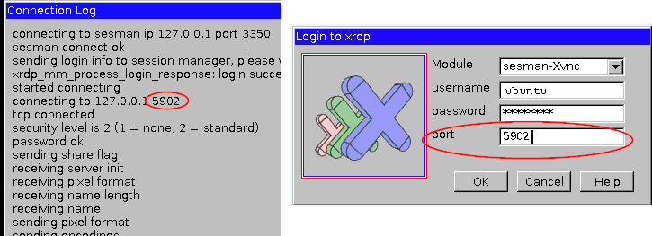 xrdp ポート番号
